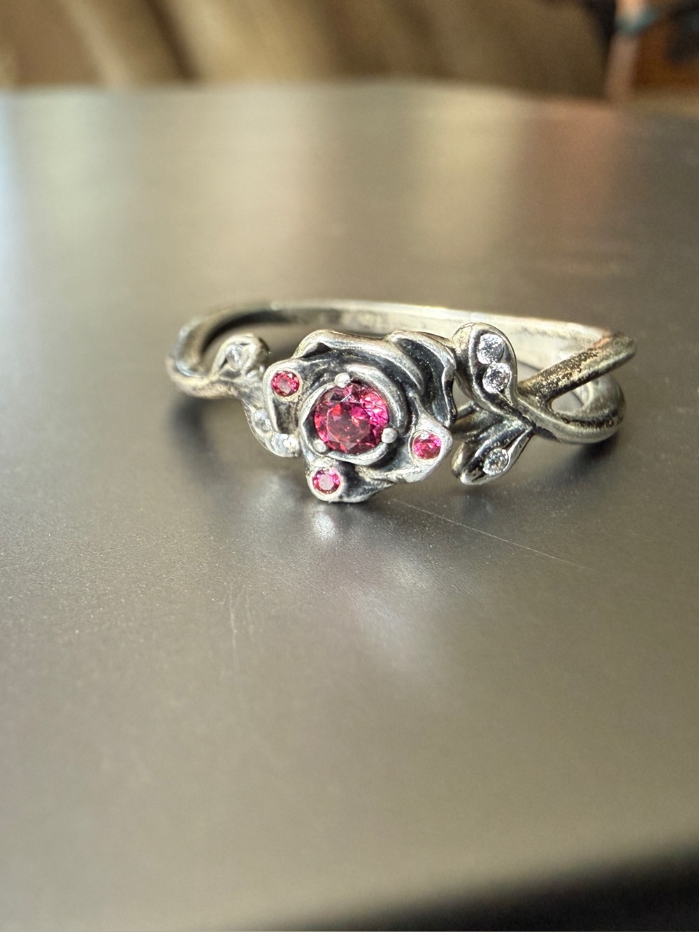 Pandora Disney Beauty and the Beast Rose Ring 54 Size 6.25